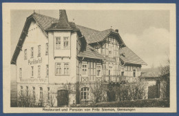 Gensungen Felsberg Restaurant U. Pension Von Fritz Siemon, Ungebraucht (AK1219) - Melsungen