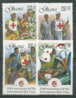 Ghana 1988 125 Jahre Internationales Rotes Kreuz 1211/14 Postfrisch - Ghana (1957-...)