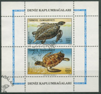 Türkei 1989 Meeresschildkröten Block 28 Gestempelt (C6722) - Blocs-feuillets