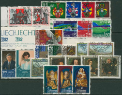 Liechtenstein Jahrgang 1982 Komplett Gestempelt (G6514) - Used Stamps