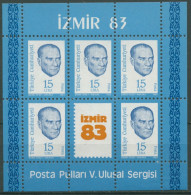 Türkei 1983 Briefmarkenausstellung IZMIR '83 Block 23 Postfrisch (C6714) - Blocks & Kleinbögen