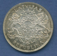 Lettland 1 Lats 1924, Kursmünze Silber, Vz/st (m1632) - Letland