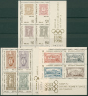 Griechenland 1996 Olympische Spiele Der Neuzeit Block 13/15 Postfrisch (C30833) - Blocks & Kleinbögen