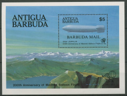 Barbuda 1983 Luftfahrt Zeppelin Block 77 Postfrisch (C94204) - Antigua Y Barbuda (1981-...)