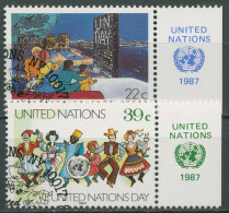 UNO New York 1987 Tag Der Vereinten Nationen 540/41 Gestempelt - Gebruikt