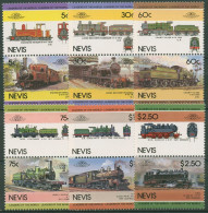 Nevis 1985 Lokomotiven 280/91 Postfrisch - St.Kitts-et-Nevis ( 1983-...)