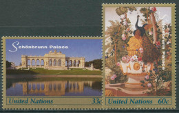UNO New York 1998 UNESCO Schloss Schönbrunn Wien 789/90 Postfrisch - Ungebraucht