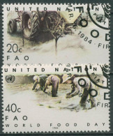 UNO New York 1984 Welternährungstag Reisanbau 442/43 Gestempelt - Used Stamps