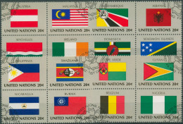 UNO New York 1982 Flaggen Der Mitgliedsstaaten 397/12 ZD Gestempelt - Usados