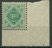 Württemberg Dienstmarken 1921 Ziffer/Raute 156 Ecke Unt. Rechts Postfrisch - Mint