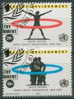 UNO New York 1993 Weltgesundheitsorganisation WHO Umwelt 648/49 Gestempelt - Used Stamps