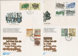 Färöer 1981 Kompletter Jahrgang Ersttagsbriefe 59/69 FDC (X98362) - Féroé (Iles)