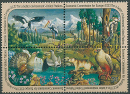 UNO New York 1991 Wirtschaftskommission ECE Bergsee Tiere 608/11 ZD Postfrisch - Unused Stamps