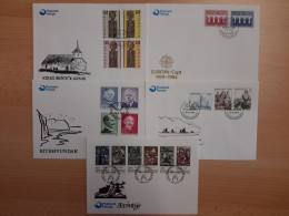 Färöer 1984 Kompletter Jahrgang Ersttagsbriefe 93/111 FDC (X98364) - Féroé (Iles)