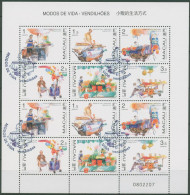 Macau 1998 Straßenhändler Obstverkäufer 948/53 ZD-Bogen Gestempelt (SG61427) - Oblitérés