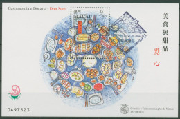 Macau 1999 CHINA '99: Gastronomie, Dim Sum Block 69 Gestempelt (C6895) - Blocks & Sheetlets