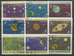 Albanien 1964 Sonnensystem Planeten Umlaufbahnen 892/00 Gestempelt - Albania