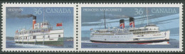 Kanada 1987 Dampfschiffe 1052/53 ZD Postfrisch - Neufs