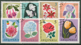 Albanien 1965 Pflanzen Blumen Lilie Tulpe Rose 959/66 Gestempelt - Albania