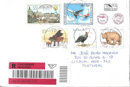 Austria Registered Cover To Portugal - Brieven En Documenten