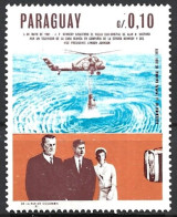 Paraguay 1967. Scott #1041 (MH) John F. Kennedy, 50th Birth Anniv. & Recovery Of Alan Shepard's Capsule - Paraguay