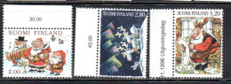 SUOMI FINLAND FINLANDIA FINLANDE 1996 CHRISTMAS NATALE NOEL WEIHNACHTEN NAVIDAD COMPLETE SET SERIE COMPLETA MNH - Unused Stamps