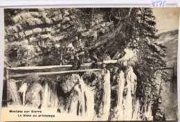 Montana Sur Sierre,: Entretien Du Bisse Au Printemps Au Milieu De Cascades De Glace (16'575) - Crans-Montana