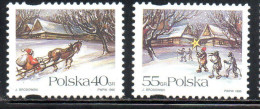POLONIA POLAND POLSKA 1996 CHRISTMAS NATALE NOEL WEIHNACHTEN NAVIDAD NATAL COMPLETE SET SERIE COMPLETA MNH - Ungebraucht