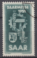 Saarland 1951 Mi. 306 – Saarmesse Saarbrücken Gestempelt Used     (70547 - Sonstige & Ohne Zuordnung