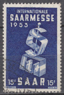 Saarland 1953 Mi. 341 – Saarmesse In Saarbrücken Gestempelt Used     (70555 - Sonstige & Ohne Zuordnung