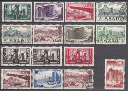 Saarland 1952 Mi. 319-337 – Saarland Ansichten Usw Gestempelt Used     (70558 - Otros & Sin Clasificación