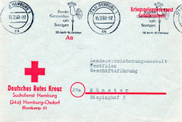 ALLEMAGNE.1960 .KRIEGSGEFANGENEPOST.DEUTSCHES ROTES KREUZ.(PRISONNIER GUERRE).CROIX-ROUGE..."EXPOSITION HORTICULTURE..". - Lettres & Documents