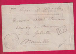 GUERRE 1870 CAMPS DE ALPINES ST REMY DE PROVENCE BOUCHES DU RHONE 3EME LEGION DE MARCHE POUR MARSEILLE SIGNE BAUDOT - Krieg 1870