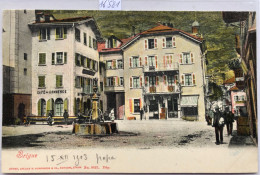 Brigue - Brig (Valais - Wallis) : Le Café Du Commerce - Précurseur Et Colorisé (16'581) - Brigue-Glis 