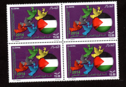 2014- Algérie- Année Internationale De Solidarité Avec Le Peuple Palestinien - Drapeau - Colombe - Bloc- MNH** - Tunesien (1956-...)