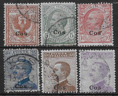 Italia Italy 1912 Colonie Egeo Coo Effigie 6val Sa N.1-3,5-7 US - Aegean (Coo)