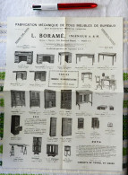 Fabrication Mécanique De Meubles De Bureaux L. Boramé - 1924 - Straßenhandel Und Kleingewerbe