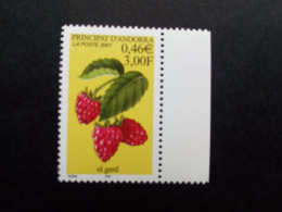 ANDORRA FRANZÖSISCH MI-NR. 568 POSTFRISCH(MINT) HIMBEERE 2001 - Unused Stamps