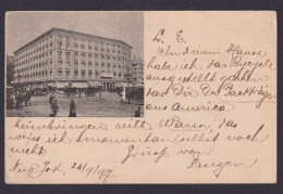 USA Bild Privatganzsache 2c Fifth Avenue Destination New York Basel Schweiz - Lettres & Documents