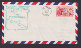 Flugpost Brief Air Mail USA First Jet Interchange Servis Los Angeles El Paso - Storia Postale