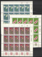 Israël 1963 - Yvert 234-236, Scott#238-240, Bale 265-267 - Feuilles Complètes Neuves SANS Charnière - Fleurs, Flowers - Neufs (avec Tabs)