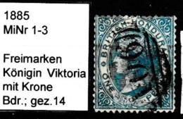 British Honduras 1865 Queen Victoria Definitive Mi 1 No Wmk Used O - Honduras Británica (...-1970)