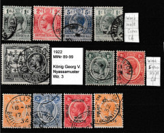 British Honduras 1913-1932 King George V. Issues Incl. Mi 5/ SG 113, Mi 89/ SG 126, Mi 101-2/ SG 139-140 Used O - British Honduras (...-1970)