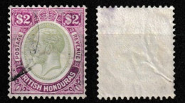 British Honduras 1922 King George V. Definitive Wmk Mult Crown Script CA Mi 99/ SG 137 Used O, RARE! - Honduras Britannico (...-1970)