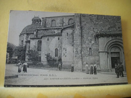 40 3079 CPA 1919 - VUE N° 1 - 40 ST SEVER SUR ADOUR - ABSIDE DE L'EGLISE - ANIMATION - Saint Sever