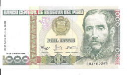 PEROU 1000 INTIS 1988 UNC P 136 B - Perù