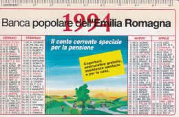 Calendarietto - Banca Popolare Dell'emilia Romagna - Il Conto Corrente Speciale Per La Pensione - Anno 1994 - Tamaño Pequeño : 1991-00
