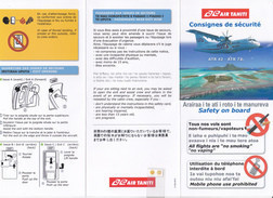 Air Tahiti / ATR 42 - ATR 72 / Consignes De Sécurité / Safety Card - Mai 2014 - Scheda Di Sicurezza