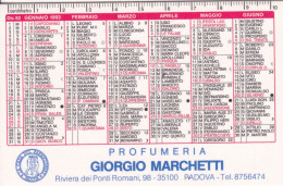 Calendarietto - Casa Del Parrucchiere - Padova - Anno 1994 - Petit Format : 1991-00