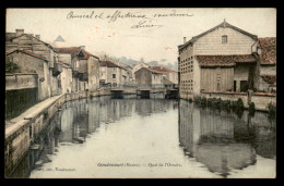 55 - GONDRECOURT - QUAI DE L'ORNAIN - CARTE COLORISEE - EDITEUR FLEURET - Gondrecourt Le Chateau